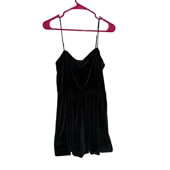 Abercrombie & Fitch Dark Grey Velvet Dress with Bubble Hem - women's large (p) - Picture 10 of 10